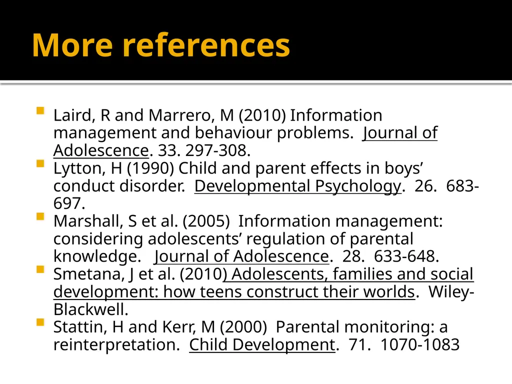 Adolescents constructing their own adolescence - slide 38 of 38