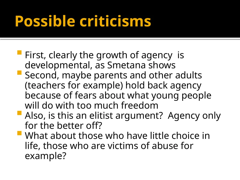 Adolescents constructing their own adolescence - slide 30 of 38