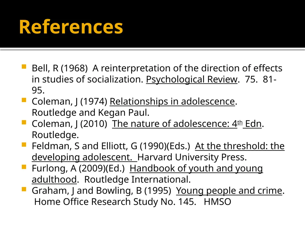 Adolescents constructing their own adolescence - slide 37 of 38