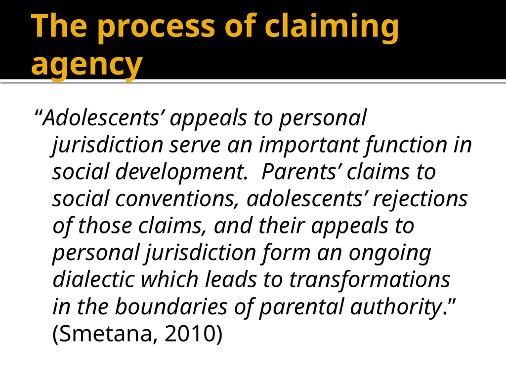 Adolescents constructing their own adolescence - slide 26 of 38