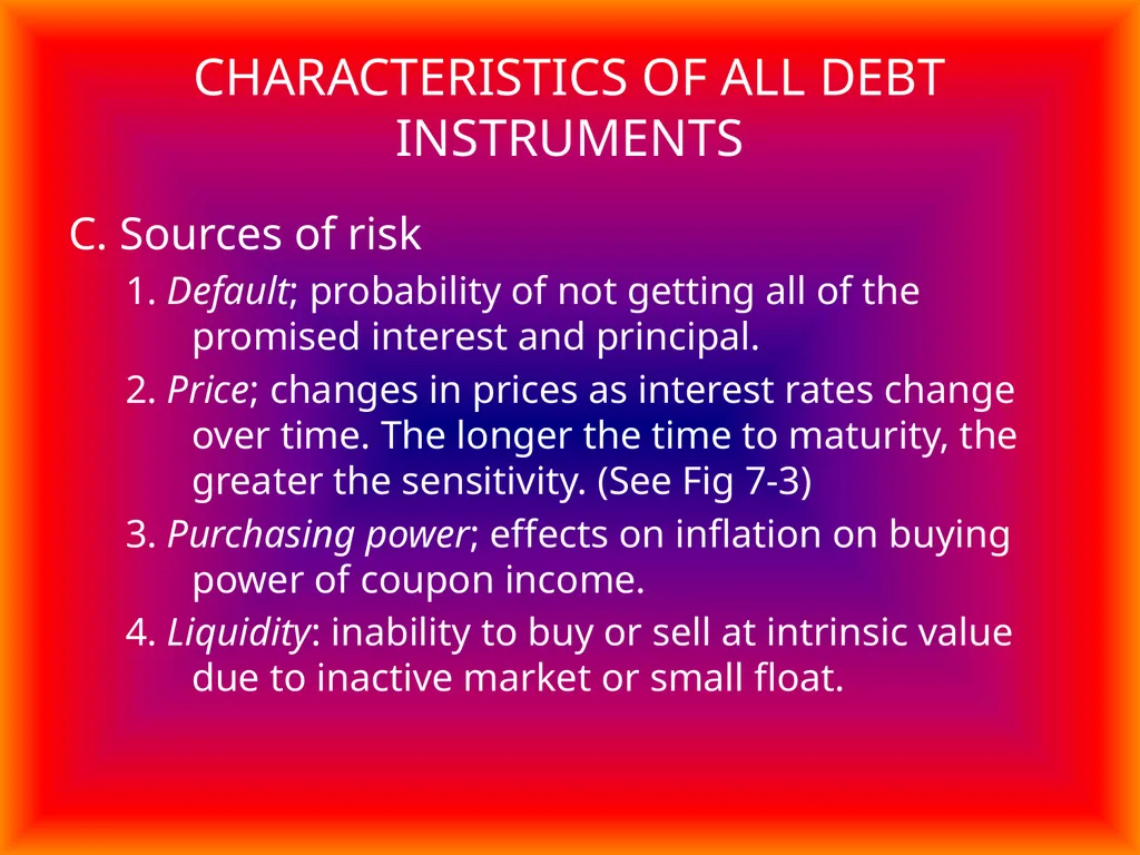 Bonds and Bond Valuation Chapter 7 TYPES OF BONDS - slide 5 of 10