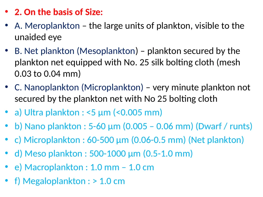 Planktonic organisms in Inland Water Planktonic - slide 7 of 10