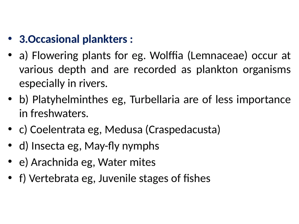 Planktonic organisms in Inland Water Planktonic - slide 5 of 10