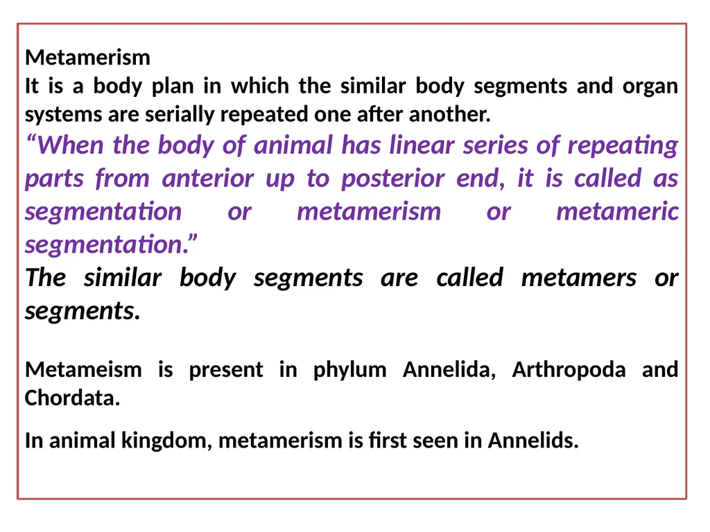 TAXONOMY OF INVERTEBRATES UNIT 1: PRINCIPLES OF - slide 20 of 38