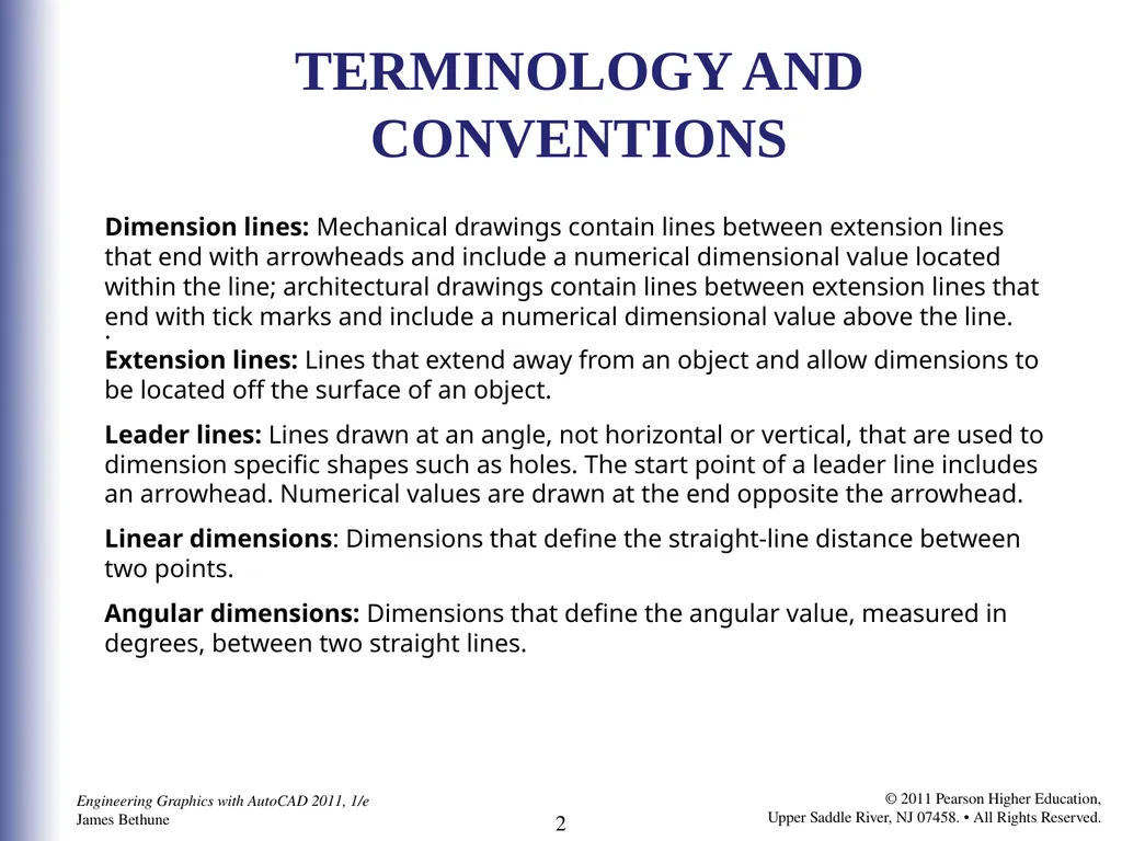 C H A P T E R 82 Dimensioning TERMINOLOGY - slide 2 of 39