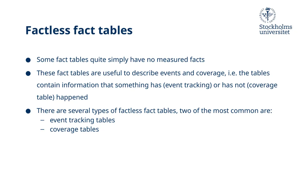 Presentation: Dimensional Modelling 3 Erik Perjons - slide 20 of 59