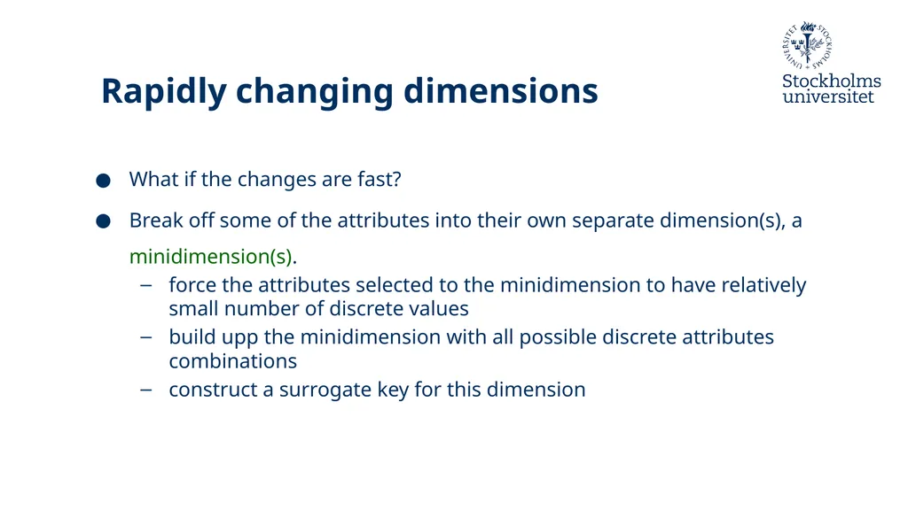 Presentation: Dimensional Modelling 3 Erik Perjons - slide 36 of 59