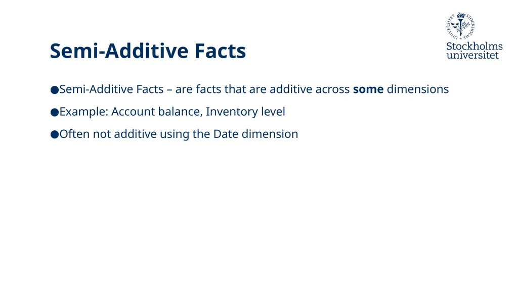 Presentation: Dimensional Modelling 3 Erik Perjons - slide 6 of 59