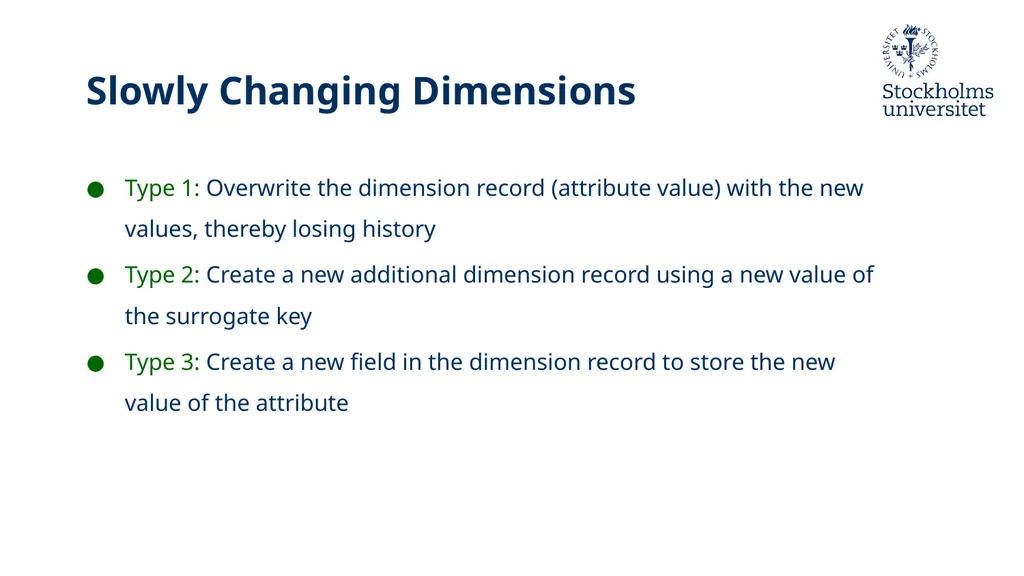 Presentation: Dimensional Modelling 3 Erik Perjons - slide 28 of 59