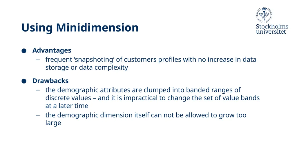 Presentation: Dimensional Modelling 3 Erik Perjons - slide 40 of 59