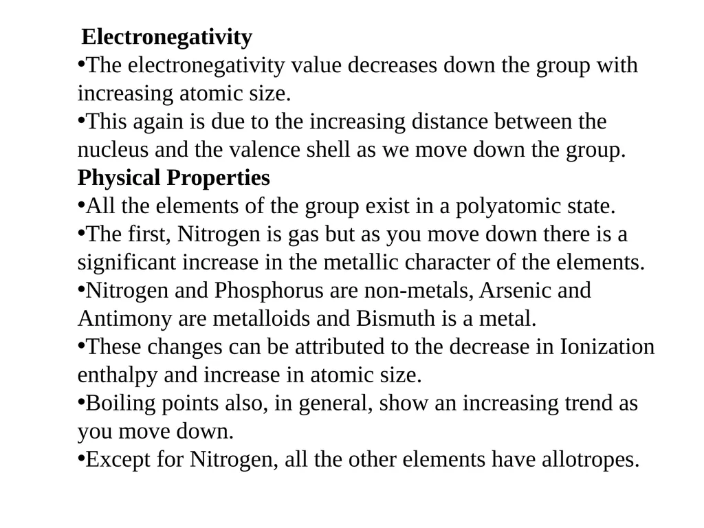 Nitrogen Family They are located on the right side - slide 9 of 11