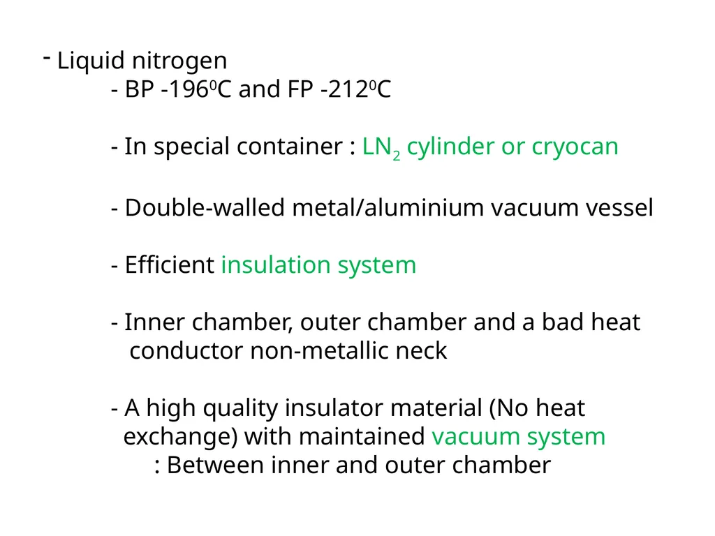 Information On LN2 & cryocan Dr. Vikas Sachan - slide 3 of 20