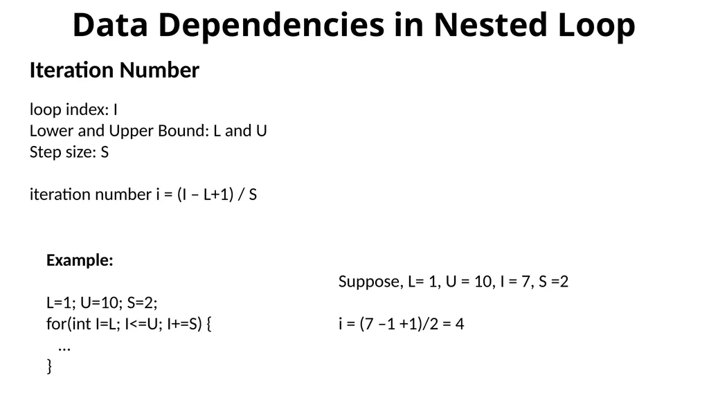 Dependency Analysis Recap Program Equivalence Data - slide 3 of 15