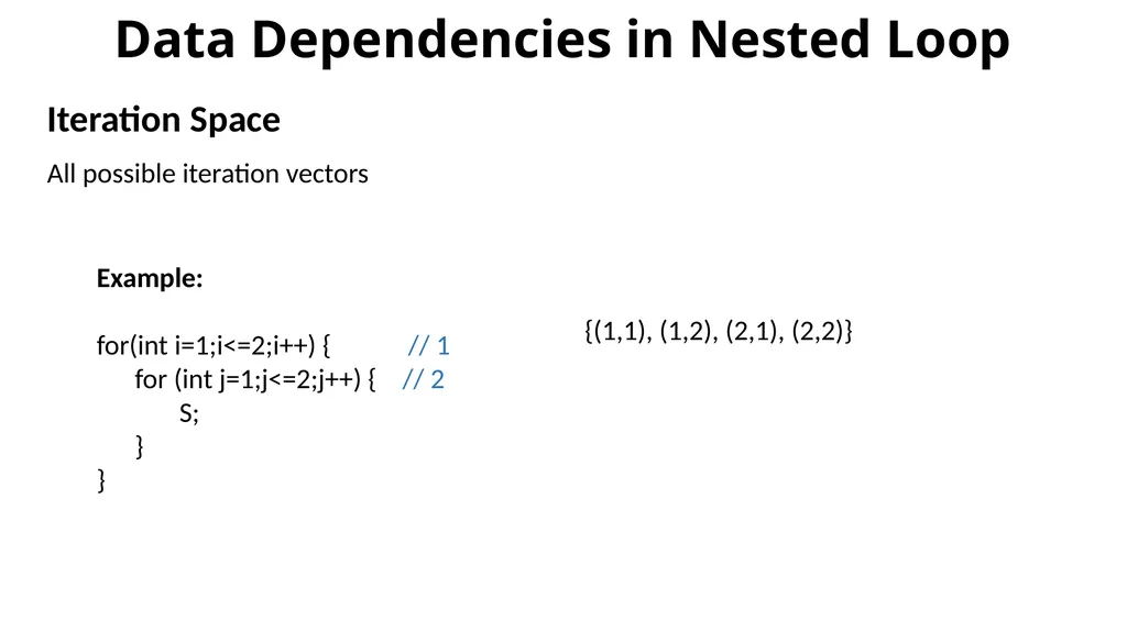 Dependency Analysis Recap Program Equivalence Data - slide 5 of 15