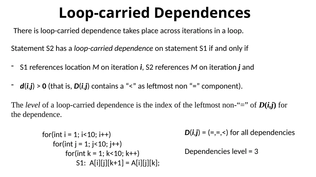 Dependency Analysis Recap Program Equivalence Data - slide 12 of 15