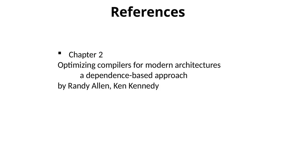 Dependency Analysis Recap Program Equivalence Data - slide 15 of 15