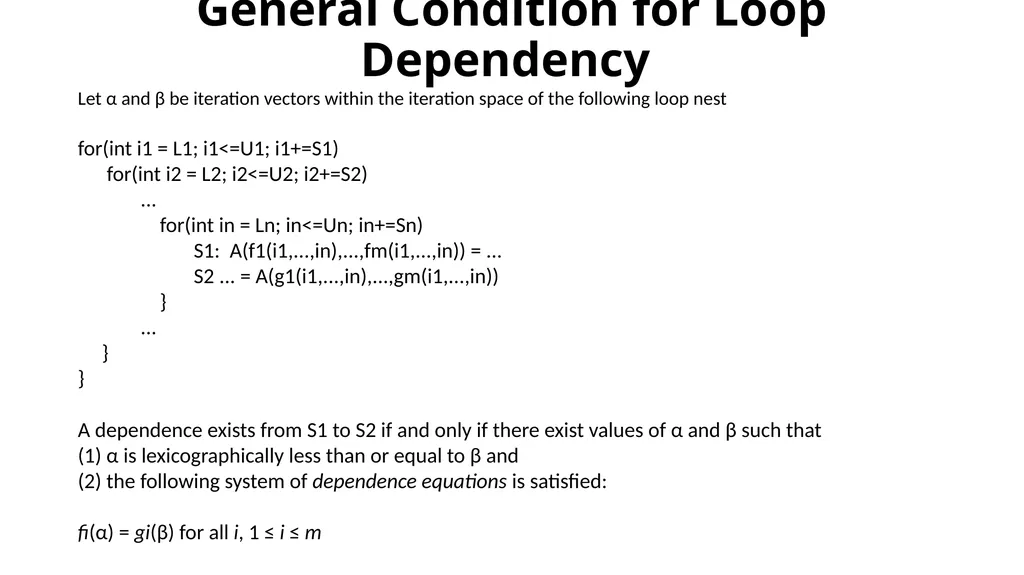 Dependency Analysis Recap Program Equivalence Data - slide 14 of 15