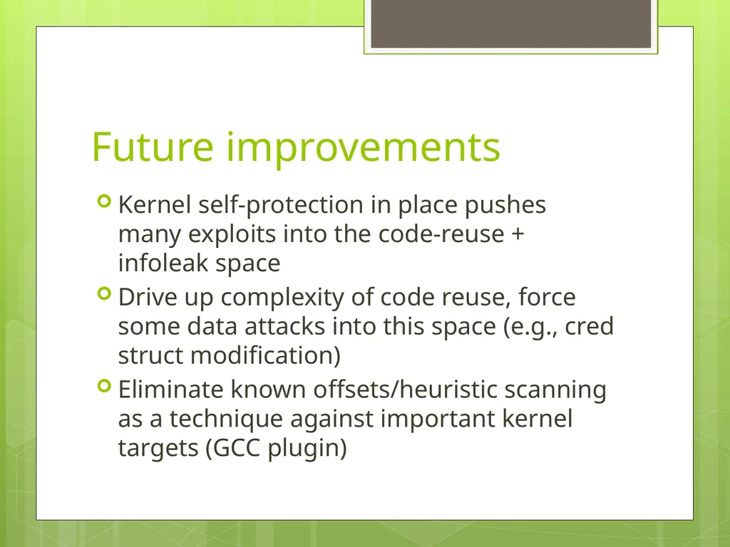 The Case For Brad Spengler Open Source Security, - slide 24 of 26
