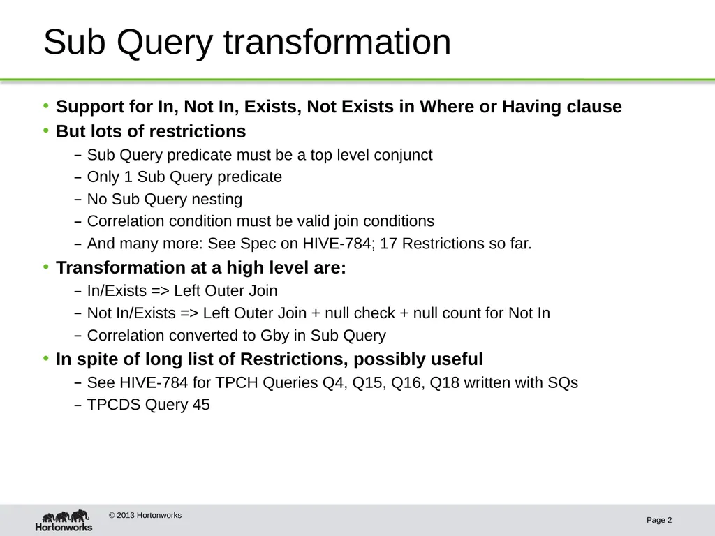 Algebraic Transformations Page 1 © 2013 - slide 2 of 4