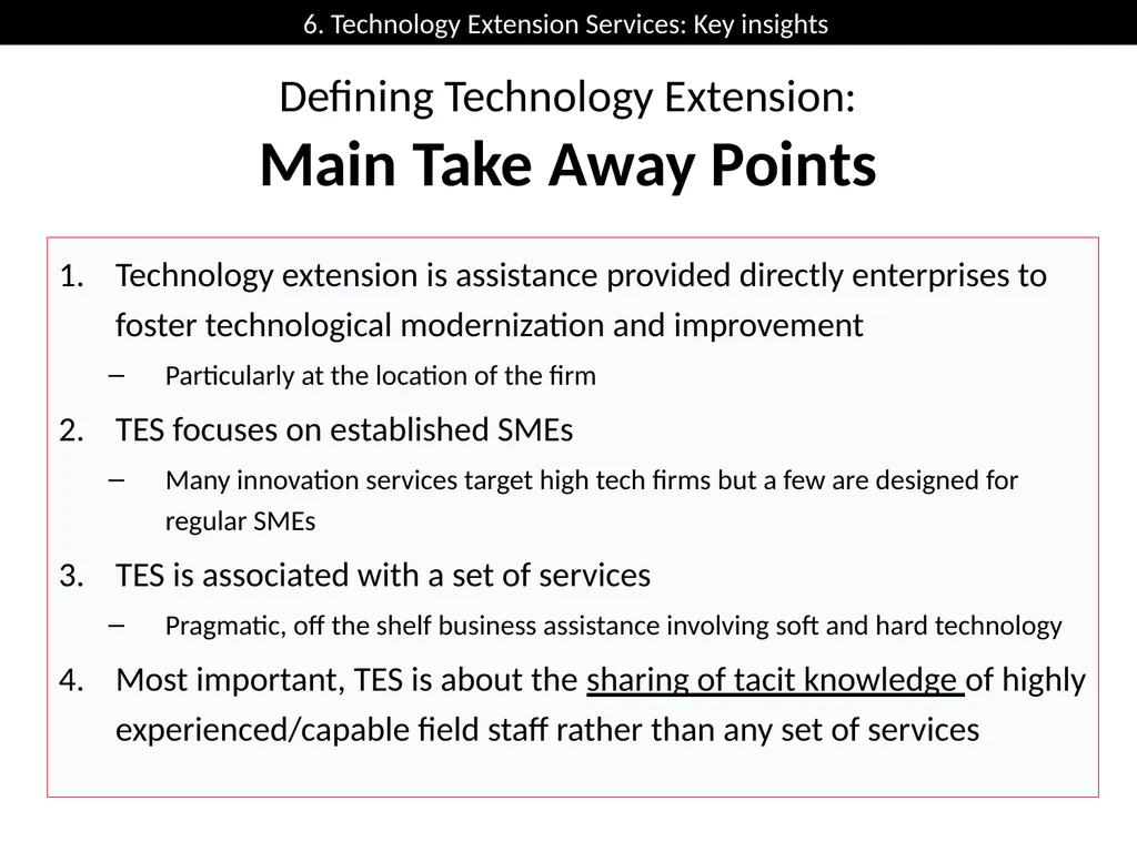 Technology Extension Concepts and Models Jan - slide 24 of 28