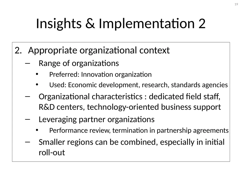 Technology Extension Concepts and Models Jan - slide 19 of 28