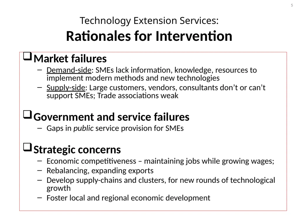 Technology Extension Concepts and Models Jan - slide 5 of 28