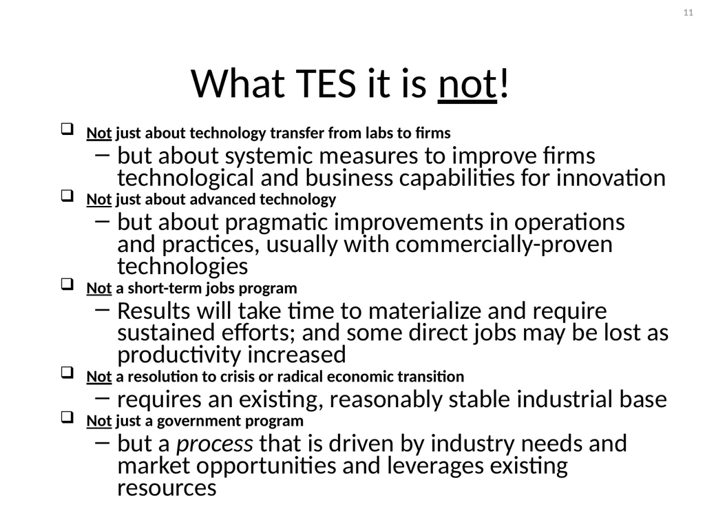 Technology Extension Concepts and Models Jan - slide 11 of 28