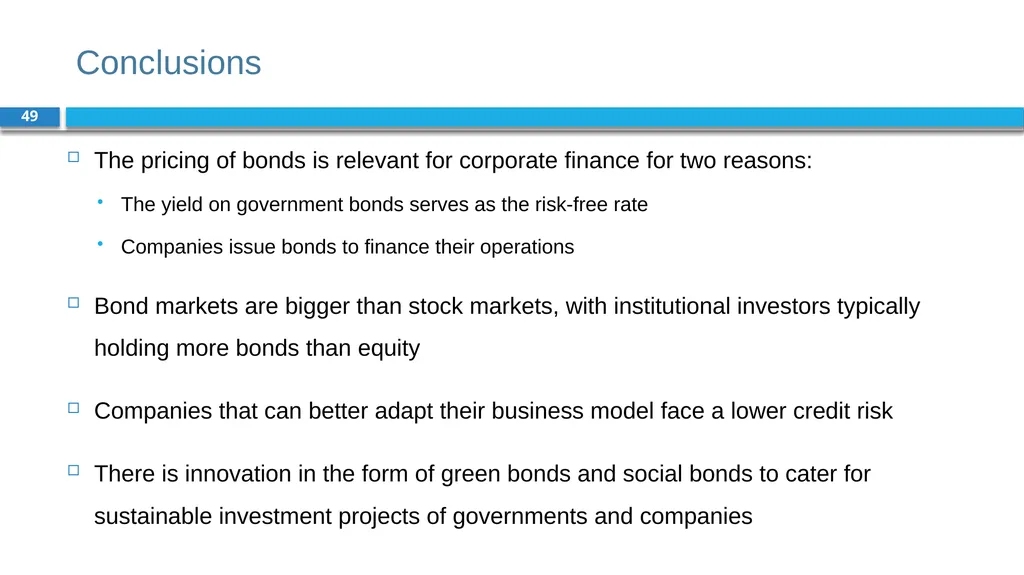 Corporate Finance for Long-Term Value Chapter 8: - slide 49 of 49