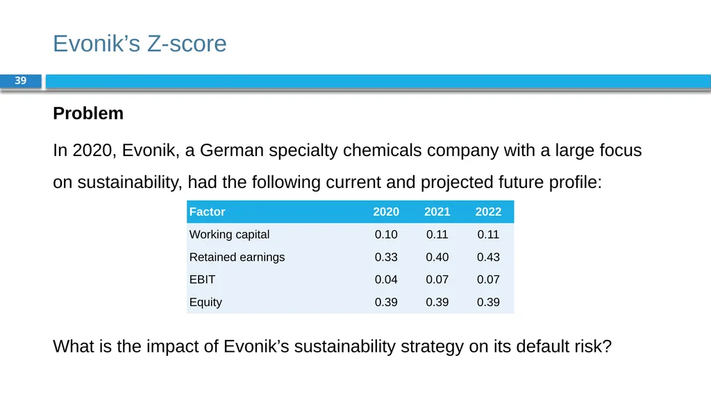 Corporate Finance for Long-Term Value Chapter 8: - slide 39 of 49