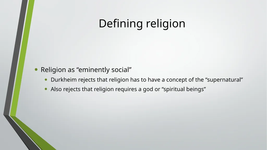 The Elementary Forms of Religious Life A - slide 5 of 28