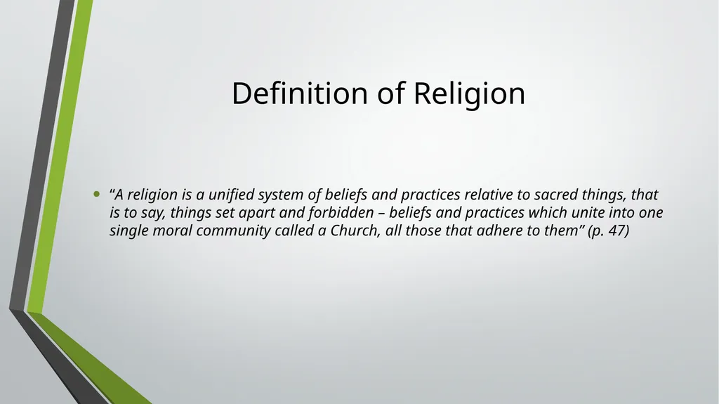 The Elementary Forms of Religious Life A - slide 11 of 28