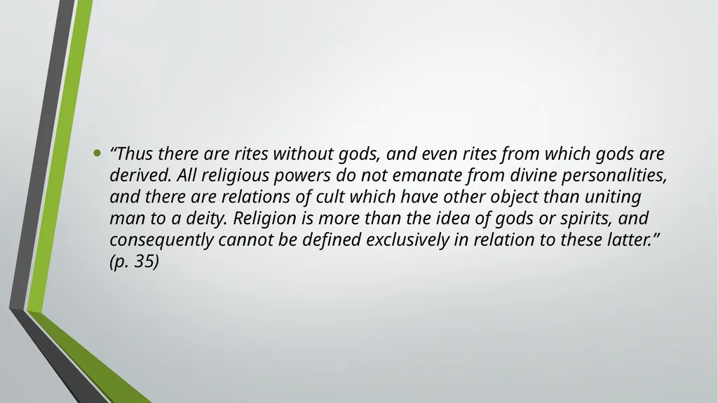The Elementary Forms of Religious Life A - slide 6 of 28