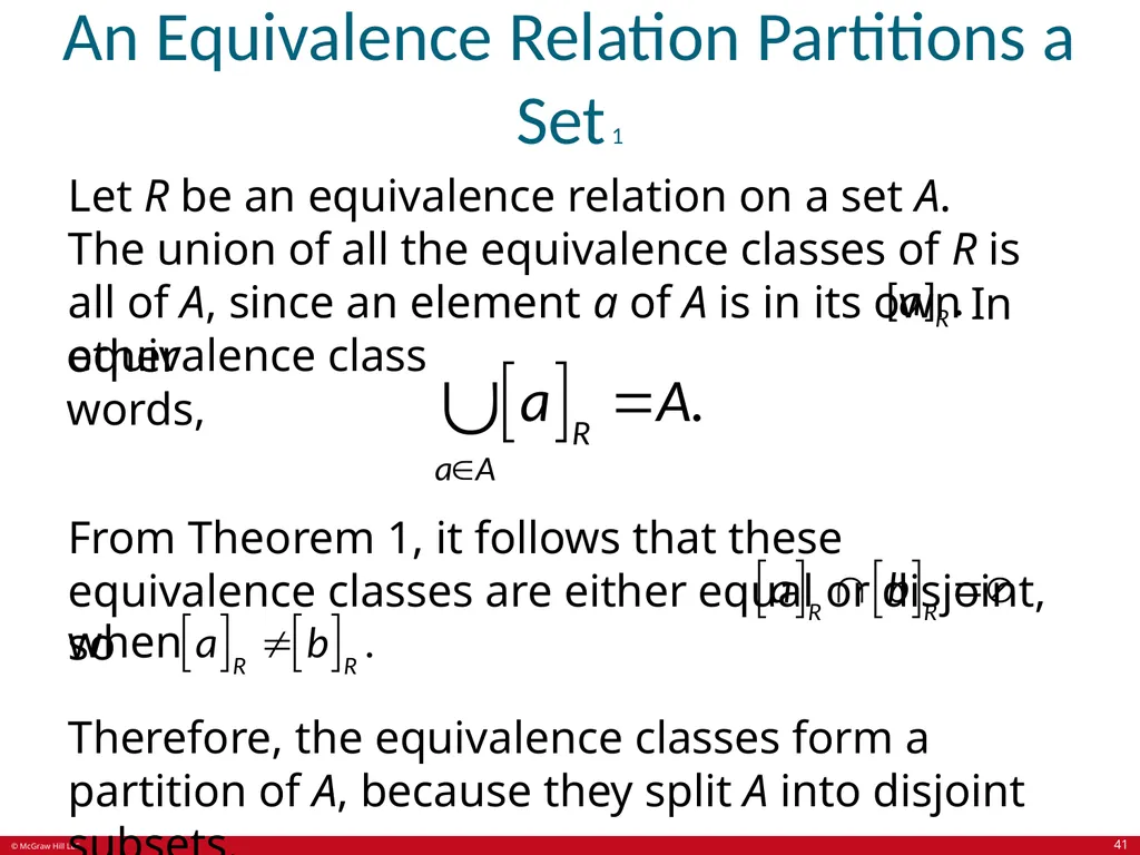 Relations Chapter 9 © McGraw Hill LLC. All rights - slide 41 of 53