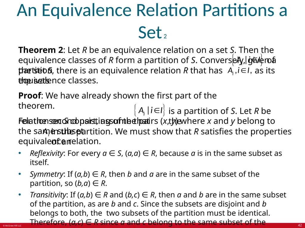 Relations Chapter 9 © McGraw Hill LLC. All rights - slide 42 of 53
