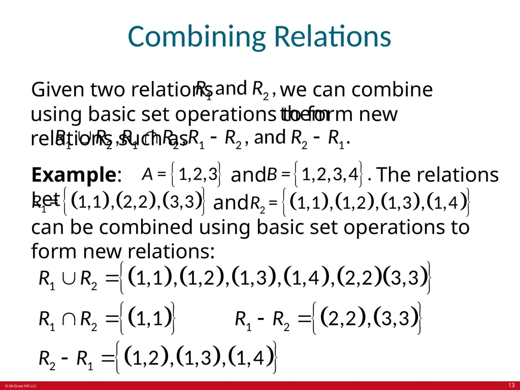 Relations Chapter 9 © McGraw Hill LLC. All rights - slide 13 of 53