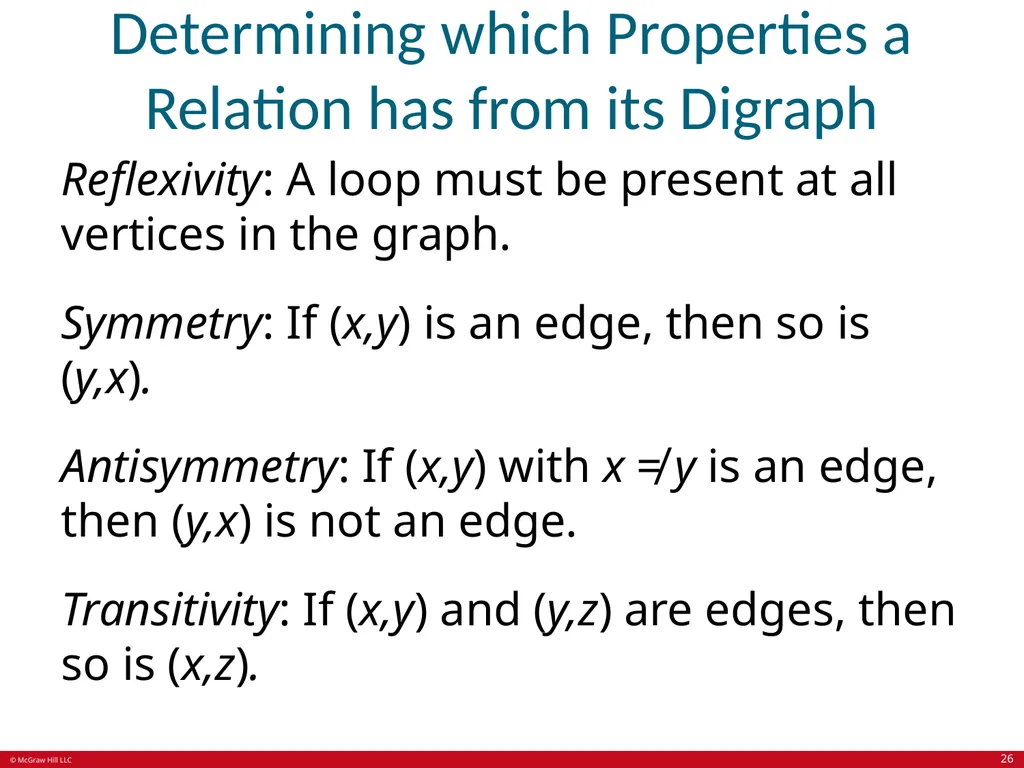 Relations Chapter 9 © McGraw Hill LLC. All rights - slide 26 of 53