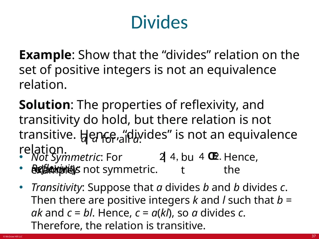 Relations Chapter 9 © McGraw Hill LLC. All rights - slide 37 of 53