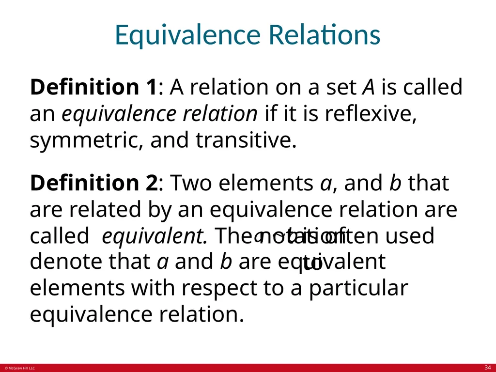 Relations Chapter 9 © McGraw Hill LLC. All rights - slide 34 of 53