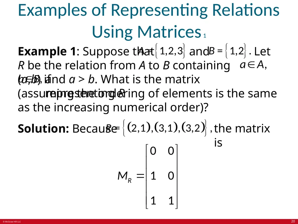 Relations Chapter 9 © McGraw Hill LLC. All rights - slide 20 of 53
