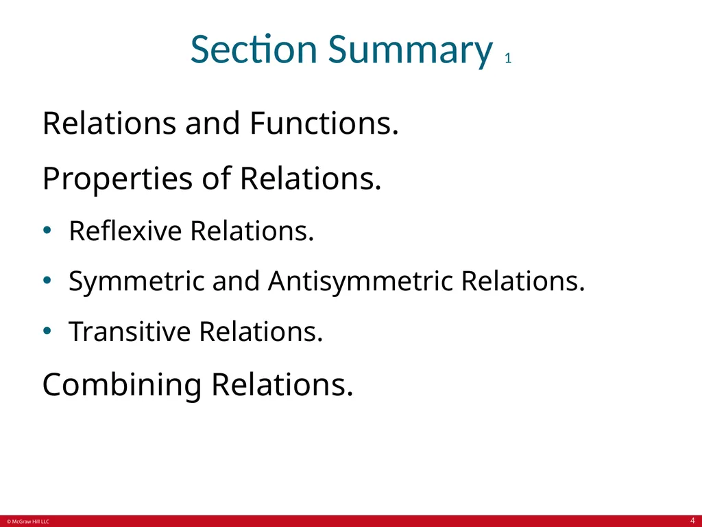 Relations Chapter 9 © McGraw Hill LLC. All rights - slide 4 of 53