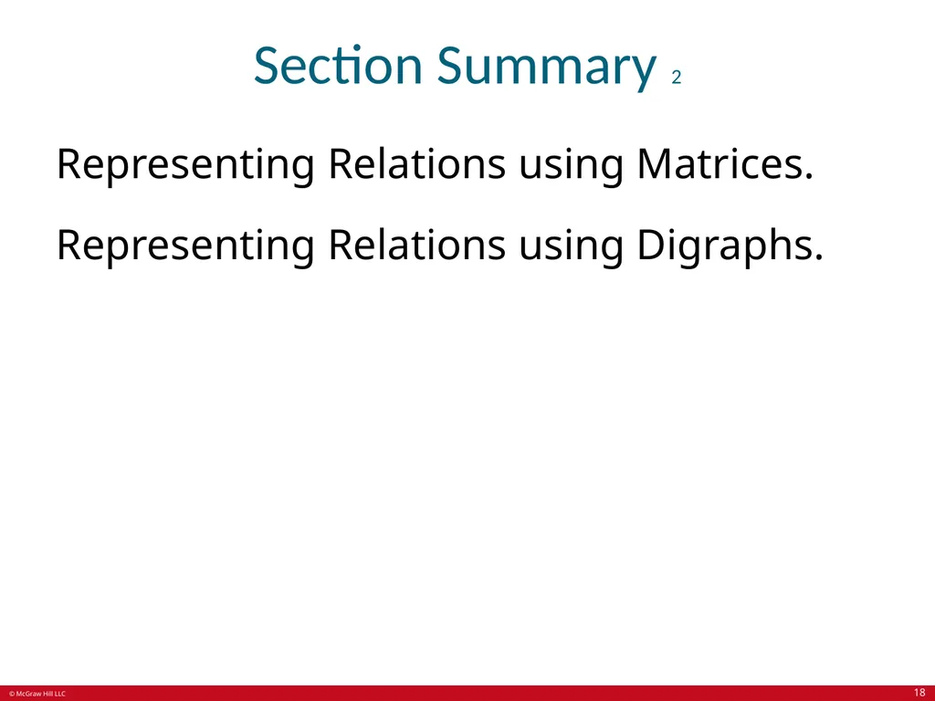 Relations Chapter 9 © McGraw Hill LLC. All rights - slide 18 of 53