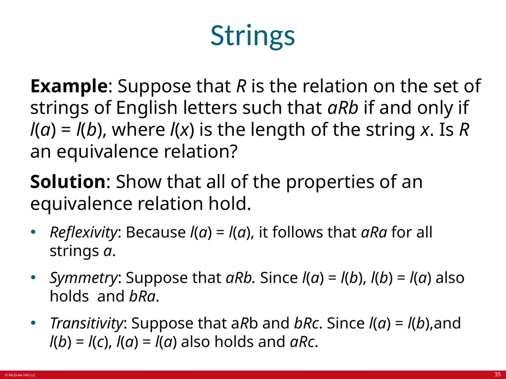 Relations Chapter 9 © McGraw Hill LLC. All rights - slide 35 of 53