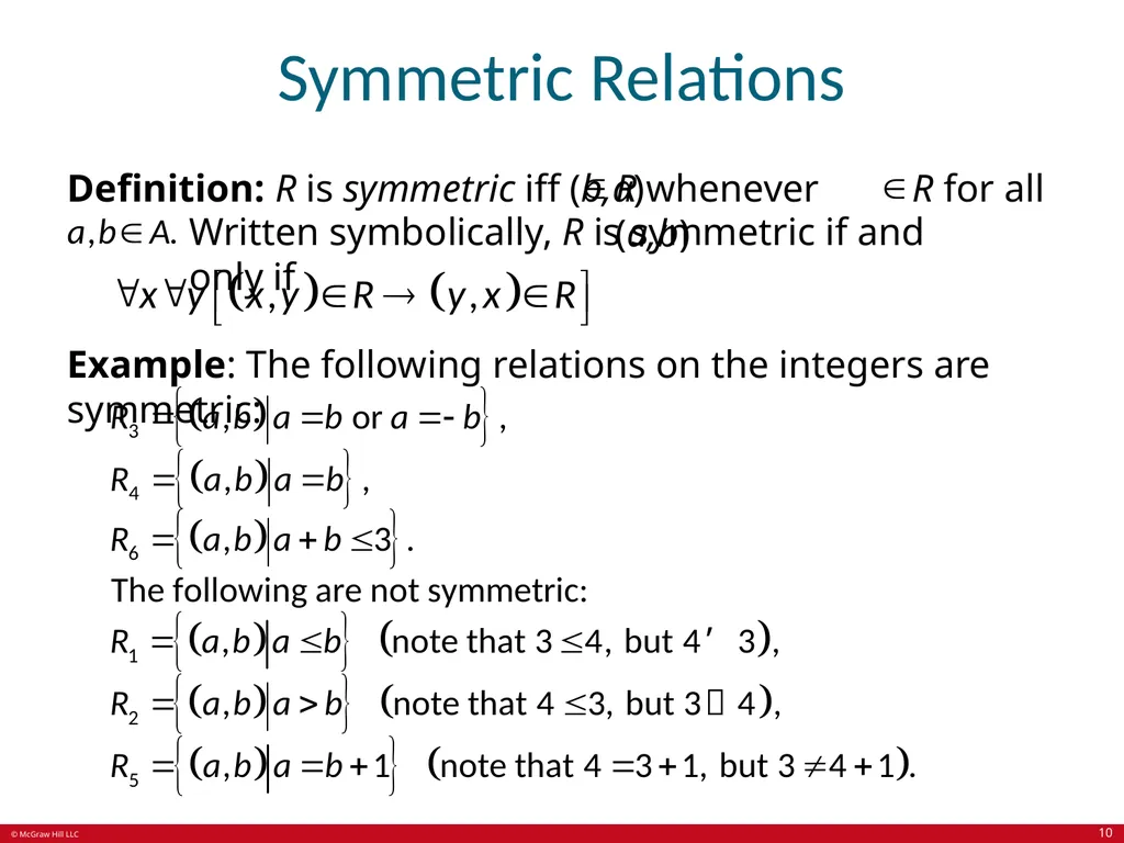 Relations Chapter 9 © McGraw Hill LLC. All rights - slide 10 of 53