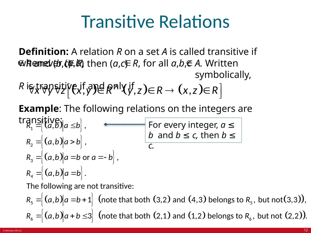 Relations Chapter 9 © McGraw Hill LLC. All rights - slide 12 of 53