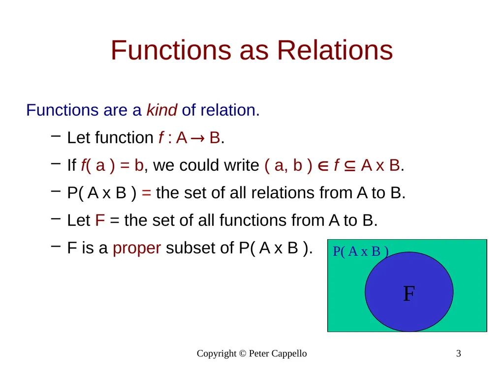 Relations & Their Properties Copyright © Peter - slide 3 of 9