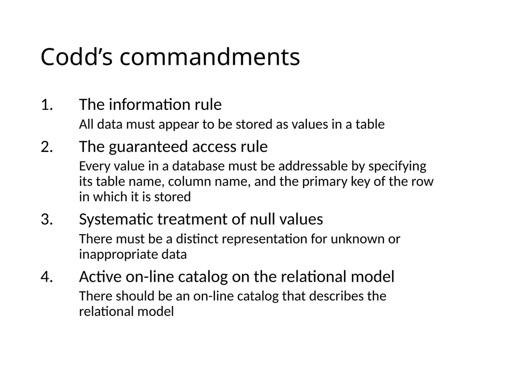 The Relational Model and Relational Algebra - slide 21 of 25