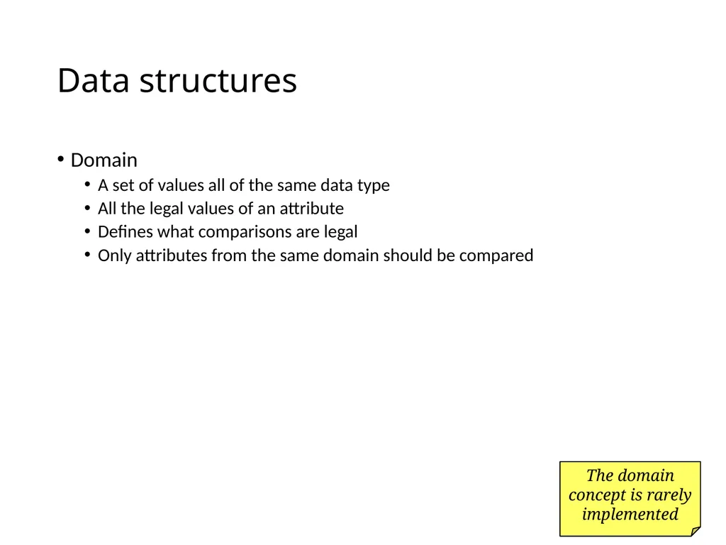 The Relational Model and Relational Algebra - slide 6 of 25