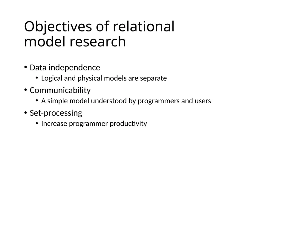 The Relational Model and Relational Algebra - slide 4 of 25