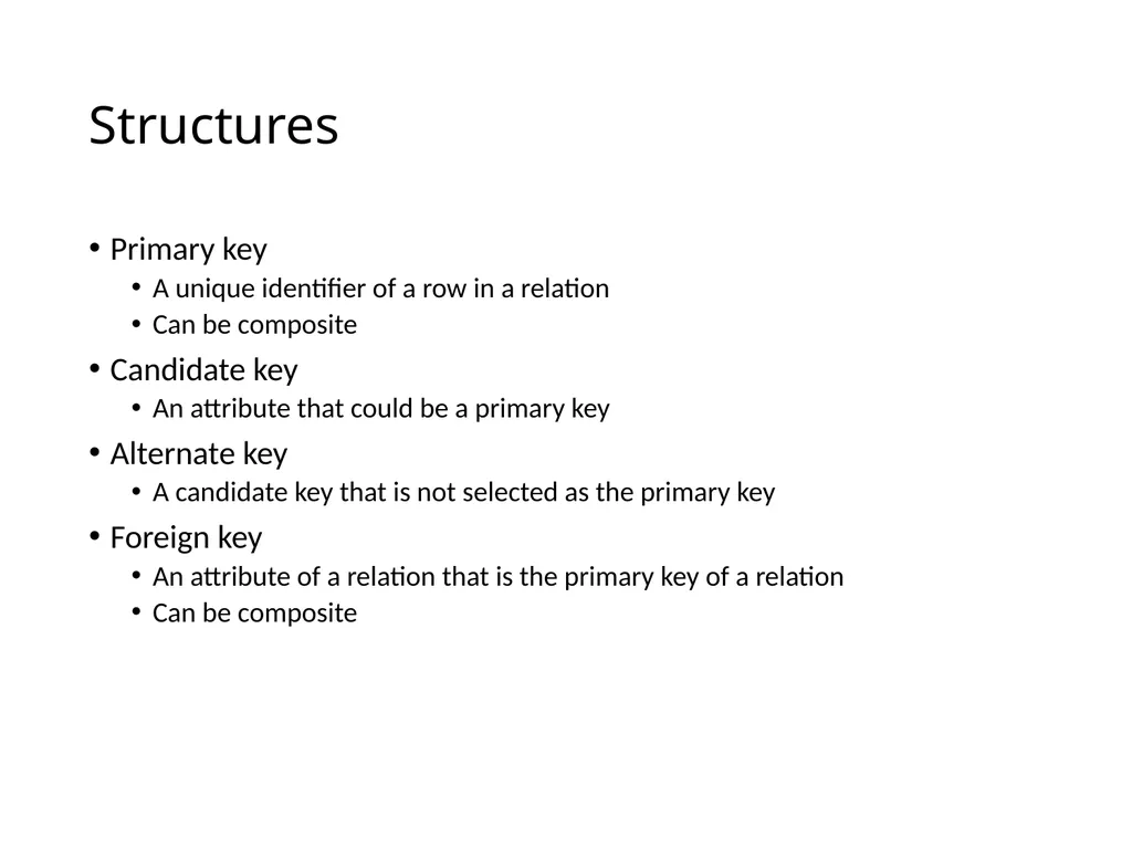 The Relational Model and Relational Algebra - slide 8 of 25