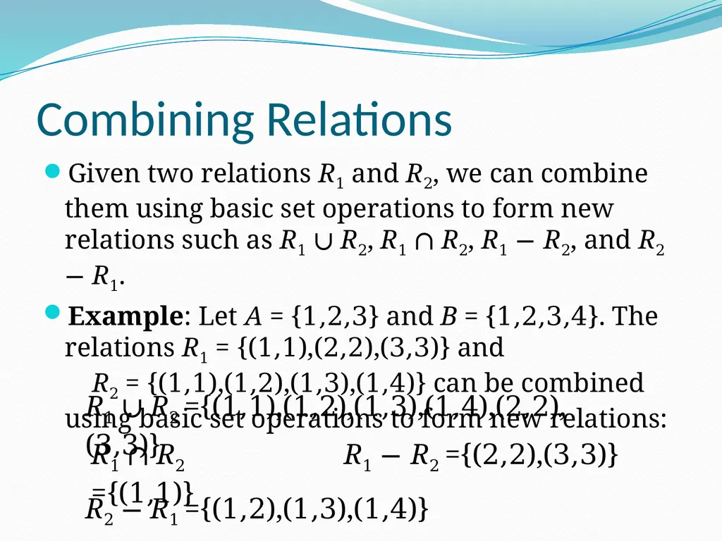 Relations Chapter 9 Chapter Summary Relations and - slide 13 of 52